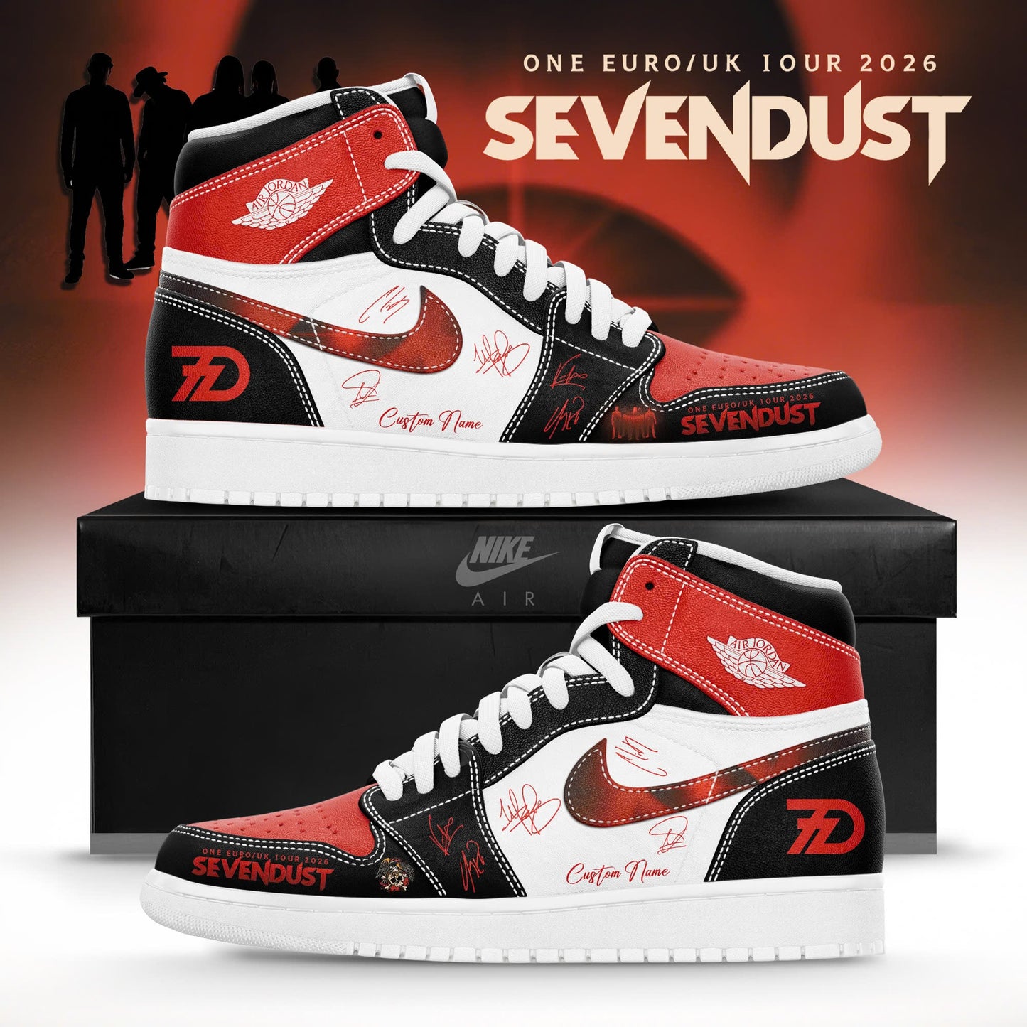 7D The Dead / Seven Tour 2026 Limited Edition AJ1 Sneakers