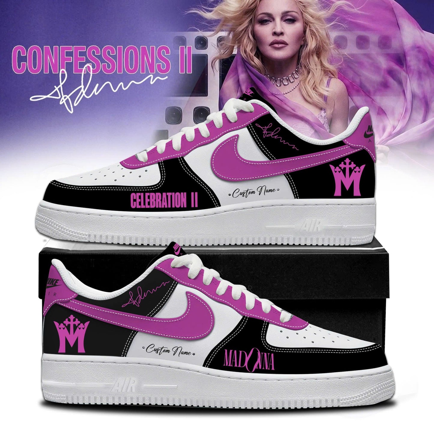 Madonna Confessions New Album Limited Edition AF1 Sneakers