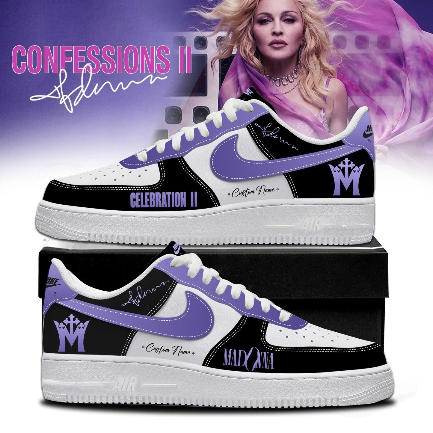 Madonna Confessions New Album Limited Edition AF1 Sneakers